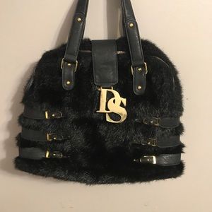 Faux fur purse